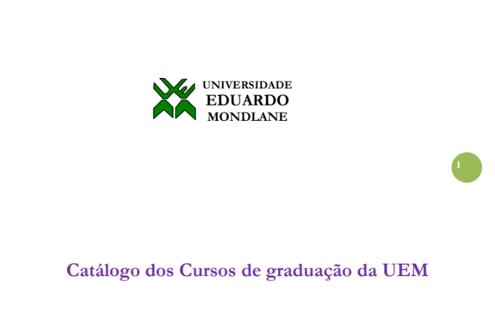 Baixar Catalogo dos cursos de Graduaçao na UEM