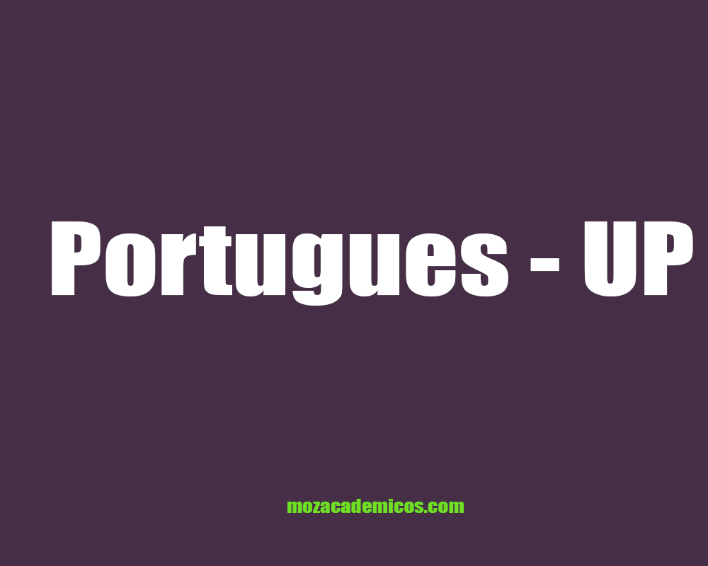 Exames de Admissão Portugues UP pdf