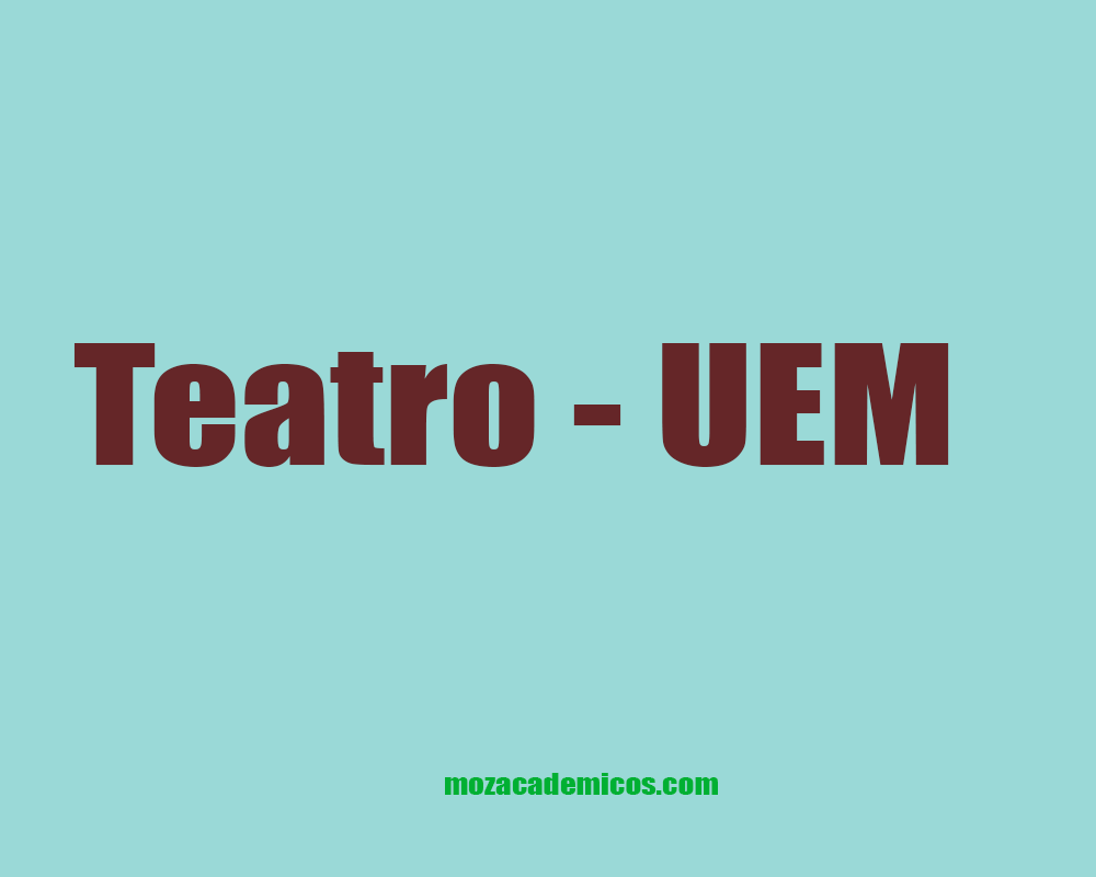 Exames de Admissão Teatro UEM pdf