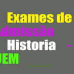 Exames de Admissão de Historia UEM