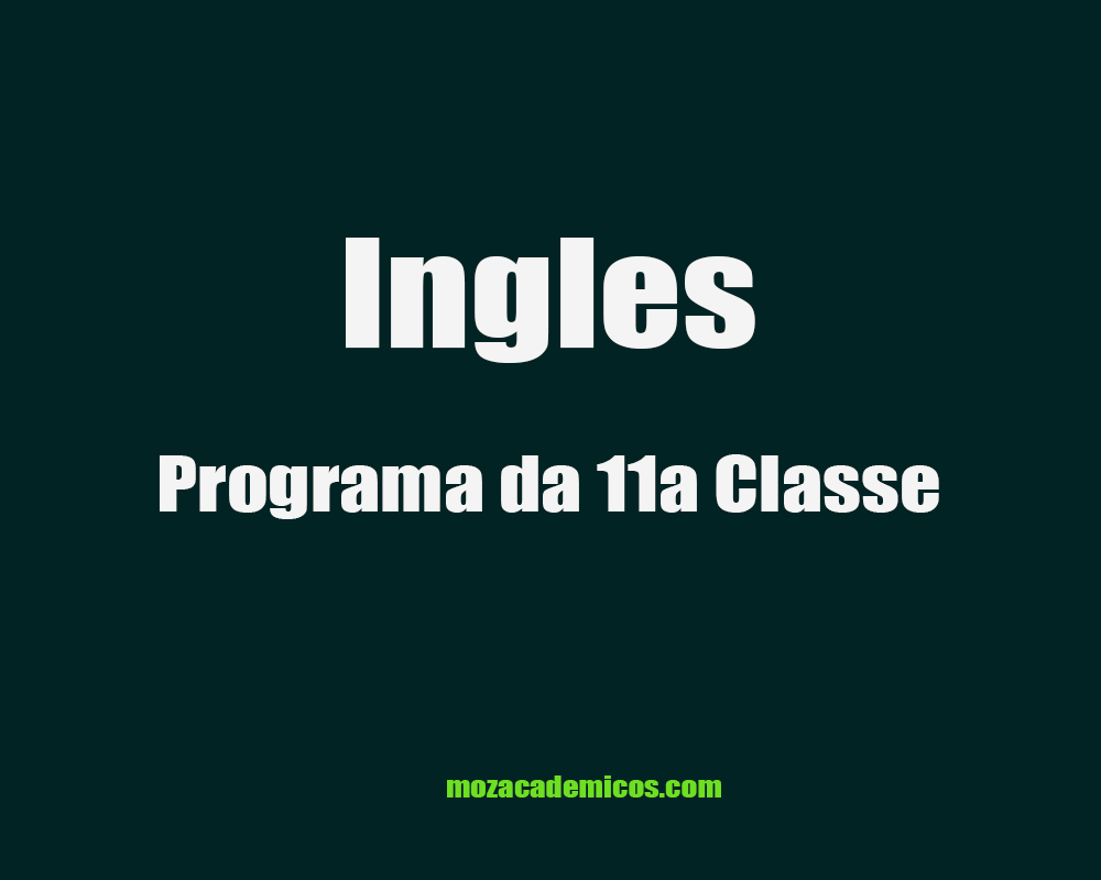 Programa de Ensino-Ingles 11a Classe
