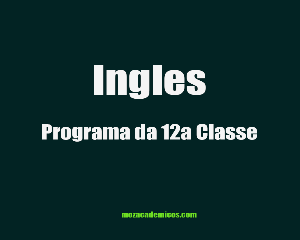 Programa de Ensino-Ingles 12a Classe