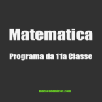 Programa de Matematica - 11a Classe