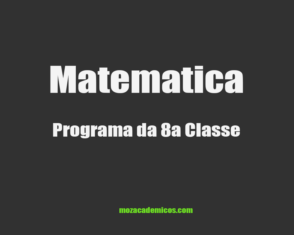 Programa de Matematica 8a Classe